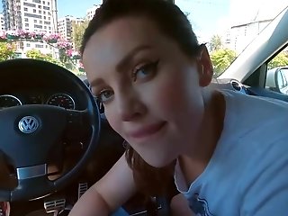 Public Bj In The Car With Jizz Gulp Was Her Deepest Erotic Fantasy