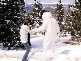 Public Handjobs Brandi De Lafey Strokes A Snowman