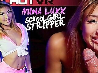 Hot De-robe Club Intercourse - Asian College Girl Stripper Loves Big Bone - Mina Luxx