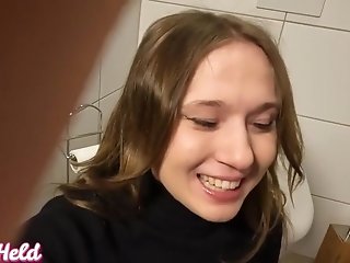German Gal Found Her Stepbro Jerking Off And Let Him Give Her A Facial Cumshot