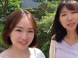 Aya Oukura And Another Japanese Gal In Girl-on-girl Vid
